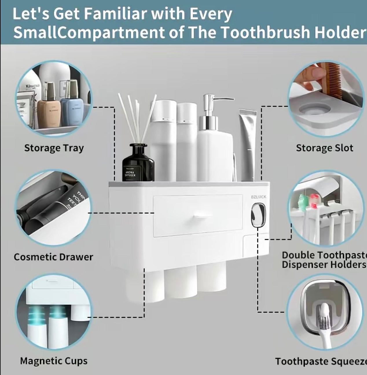 Bathroom Essentials Holder